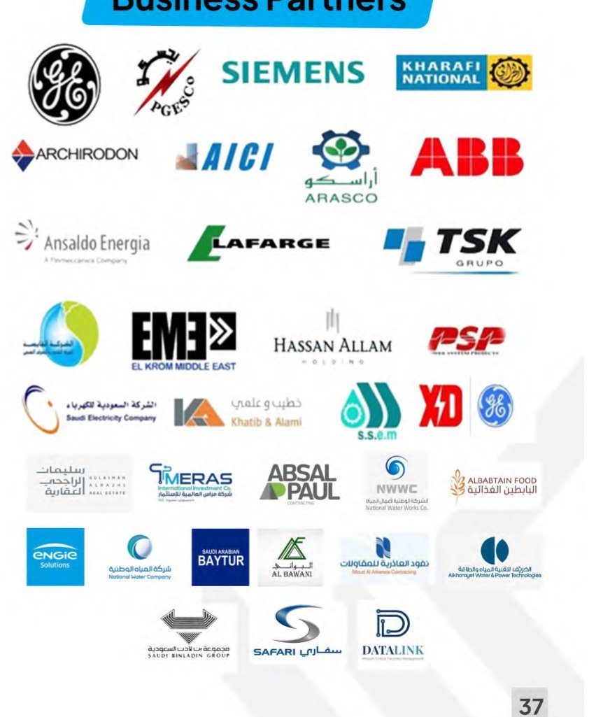 Malek Al-Riyadeh business partners logos